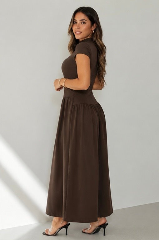 CHOCOLOVE MAXI DRESS